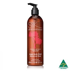 SILK OIL OF MOROCCO Argan vegan body wash - moroccan rose